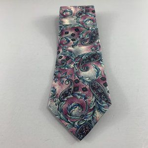 CC Courtenay Men's Tie Purple / Blue Paisley 4" x 58"